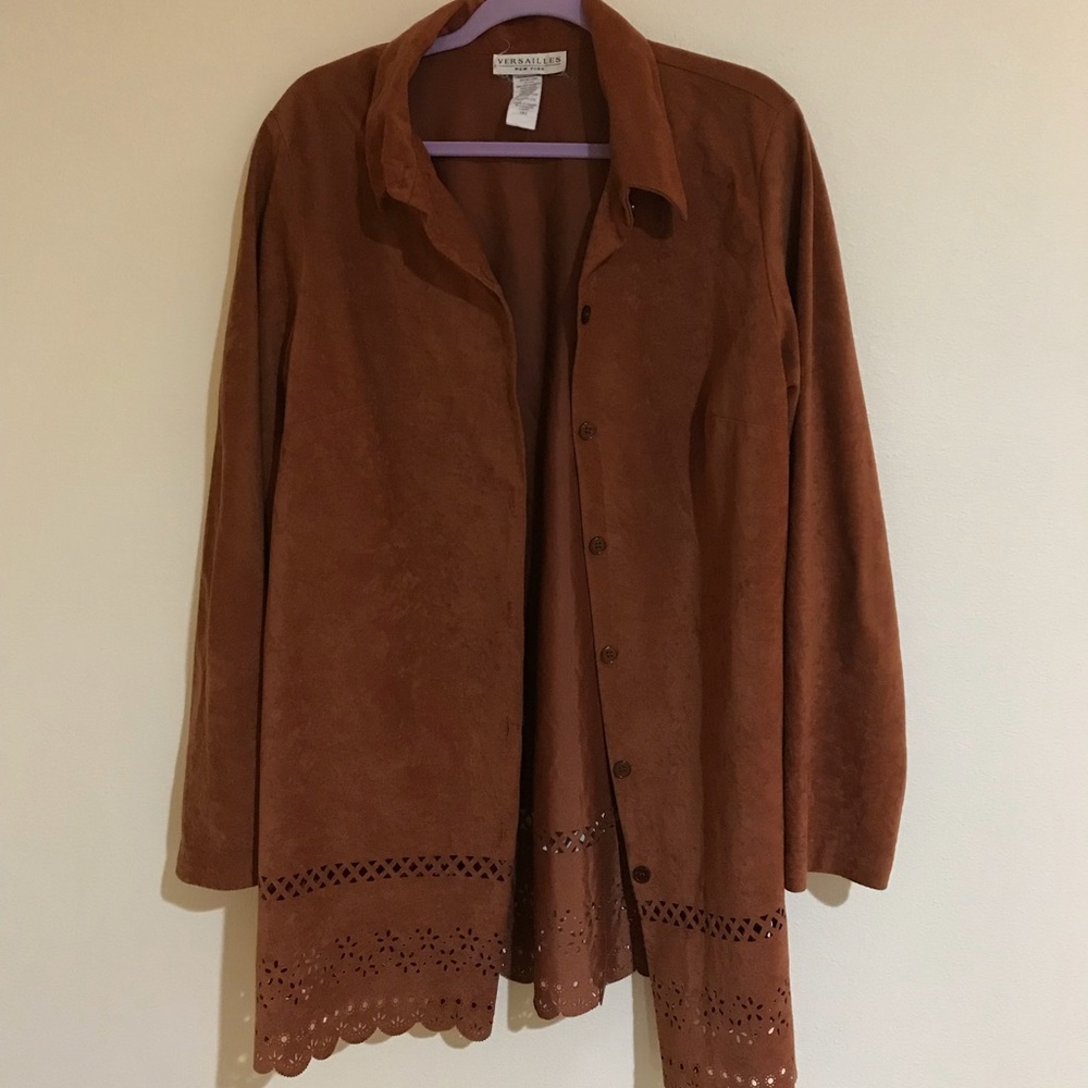 16T Versailles Burnt Orange Trench Jacket